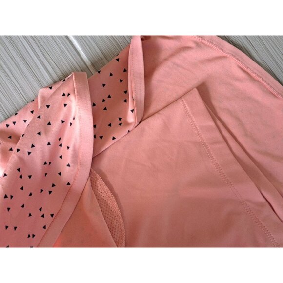 Nike Womens Large Dri-FIT Pink Peach Printed Golf Skirt Skort With Pockets - Picture 9 of 10